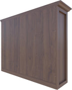 Cube Shelf Bookcase with Base - Wooden 3 Tiers Floor Standing Low Storage Cabinet for Home and Office, 12-Cube Lattice Bookshelf, Walnut