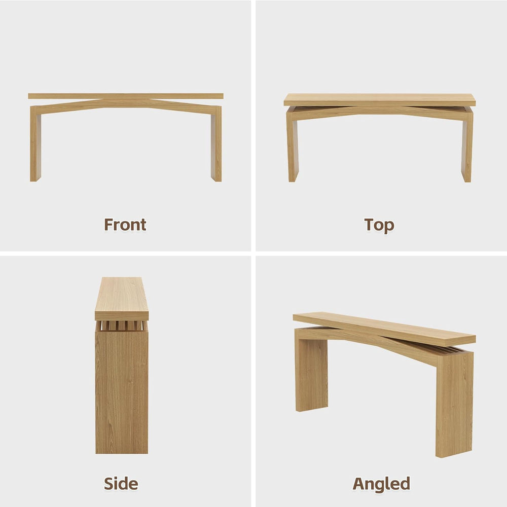 Epecoya Extra Long Console Tables for Living Room, Slim Entryway Table 63 Inc...