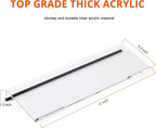Richboom Computer Keyboard Stand Tilt PC Keyboard Stand Riser for Easy Ergonomic Typing, Acrylic Keyboard Tray Holder for Office Desk, Home, School, with Silicone Anti-Slip Case, Clear