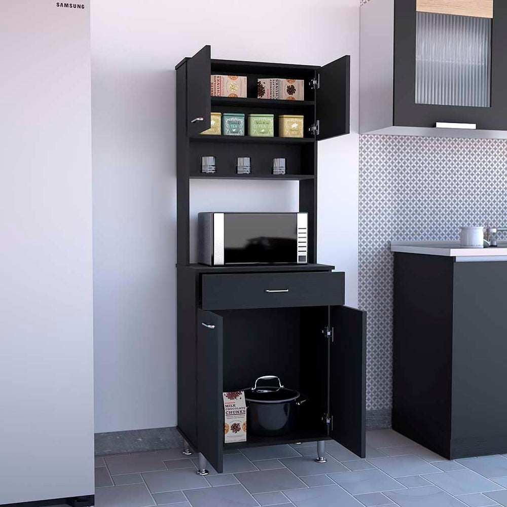 23.6" D*13.7" W*66.5" H Kitchen Pantry with Drawer & 2 She...