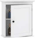 Spirich Small Bathroom Wall Cabinet, Wall Mounted Storage Cabinet, Medicine Cabinet Organizer for Bathroom, Kitchen, Living Room, White