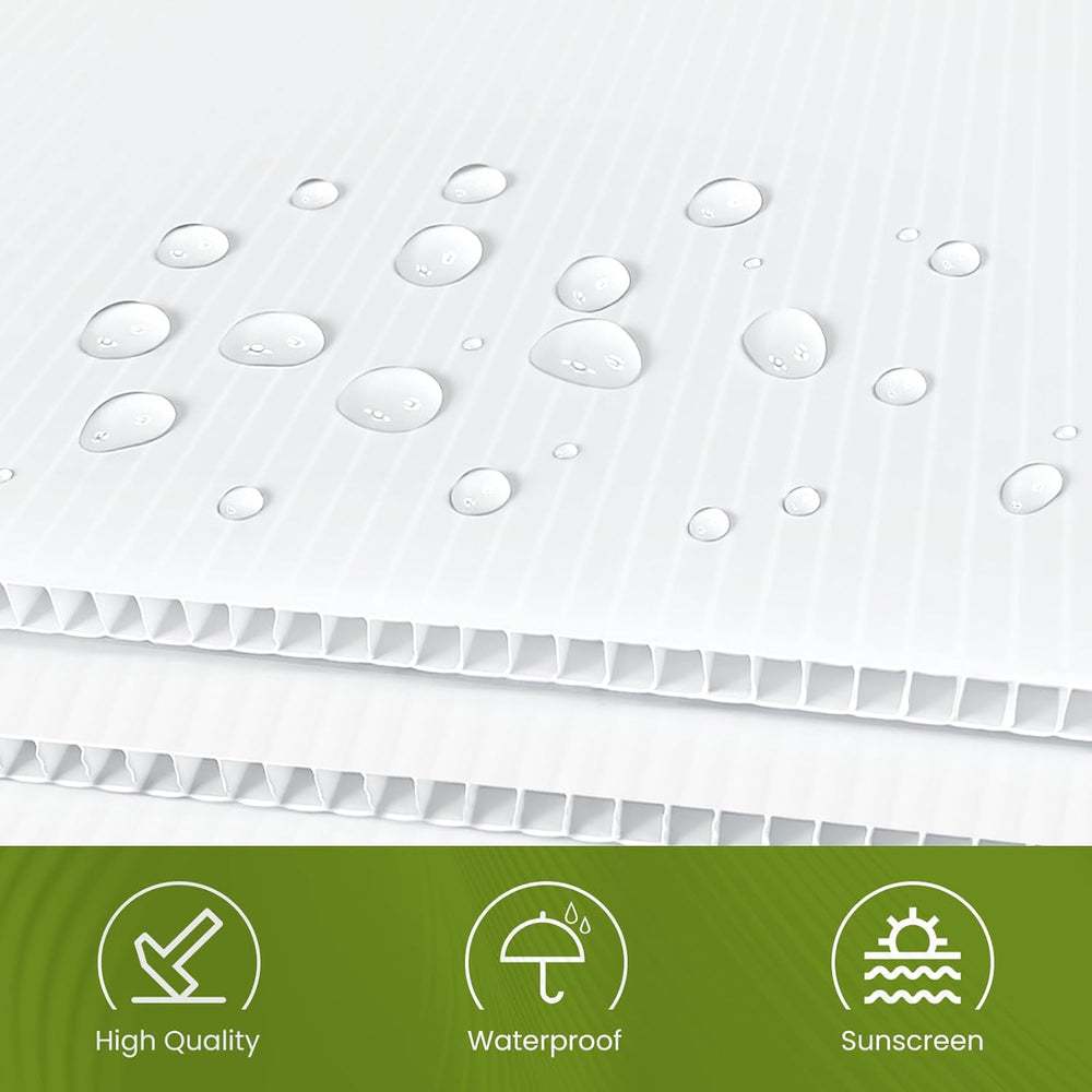 20 Pcs 18'' x 24'' Corrugated Plastic Board, Blank Yard Signs...