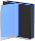 Sticky Note Dispenser, Magnetic Sticky Note Holder for Post It Notes, 3 x 3 Inch Sticky Note Organizer for Office Home Classroom, Black