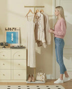 Coat Rack, T-Shaped Freestanding Metal Clothes Stand with Sintered Stone Base, Stable & Sturdy Storage for Coats, Hats, Bags, and Scarves, Ideal for Entryway, Office, and Bedroom, 15.7" x 9.8" x 66.5"