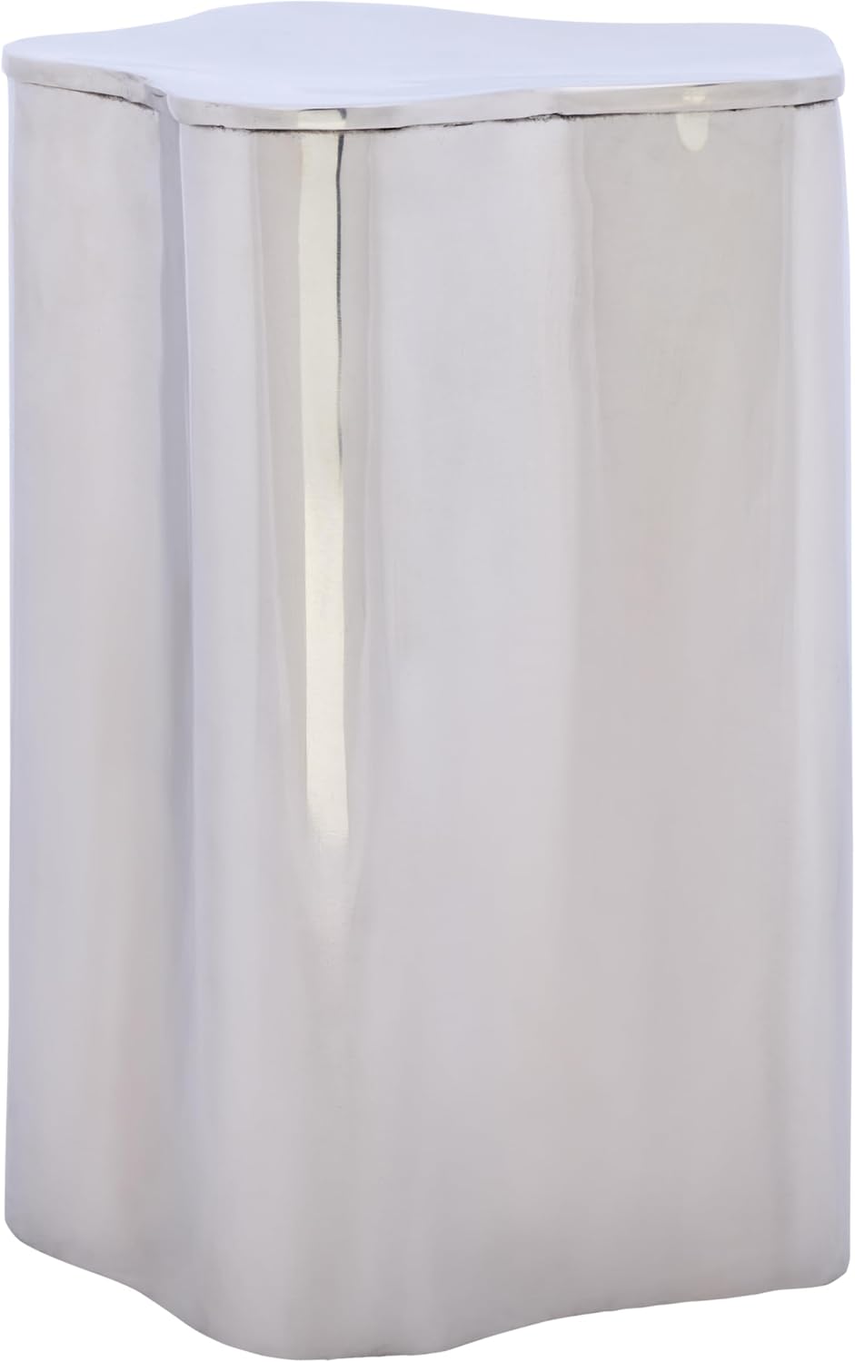SAFAVIEH Home Collection - Tonnie Modern Side Table, Silver Polished Metal, D...