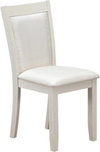 East West Furniture X027MZ001-6 6 Piece Kitchen Table Set Contains a Rectangle Dining Table with X-Legs and 4 Cream Linen Fabric Upholstered Chairs with a Bench, 40x72 Inch, Multi-Color