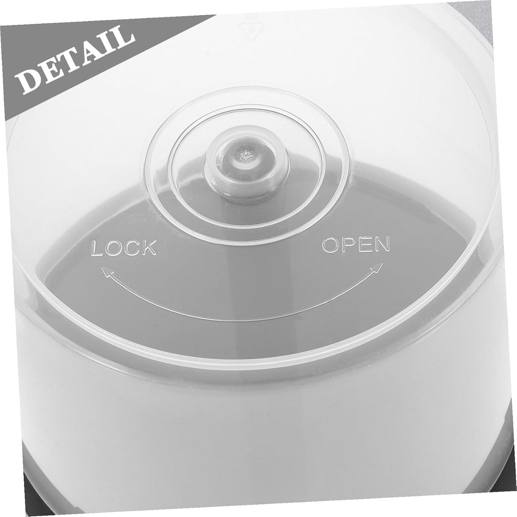BESPORTBLE 2 Pcs Cd Storage Bucket Empty Dvd Storage Container Portable Cd Holder for Desktop or Bookshelf Protects Discs and Moisture 5.47 X 5.47 X 3.14 in