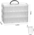 VTG Diamond Painting Storage Container, 240 Grids, Bead Organizer for Art Supplies, Jewelry Craft Storage Box