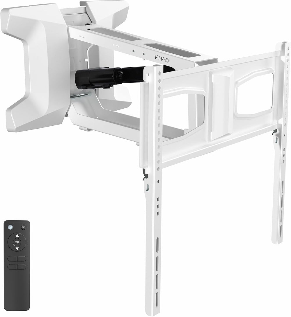 VIVO White Motorized TV Wall Mount for 37 to 70 in Screens, MOUNT-E-M070R-W |...