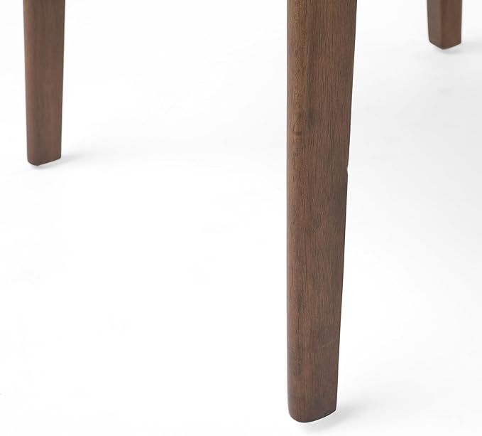 Christopher Knight Home Alva Mid-Century Modern 7 Piece Dining Set with A-Frame Table, Dark Brown and Walnut
