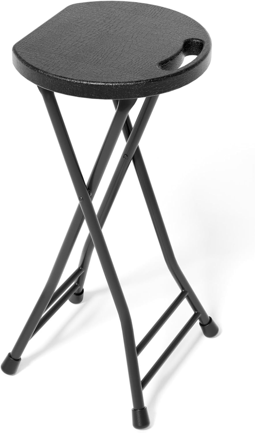 LEDLAY24 Inch Folding Stool with Handle - 500LBS Capacity Portable Foldable S...
