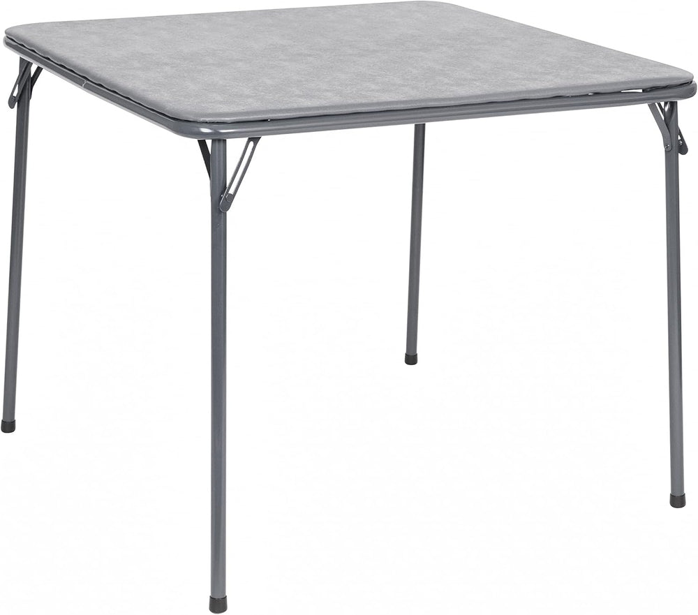 Flash Furniture Madison 5-Piece Folding Card Table and Chair Set, Gray | Port...