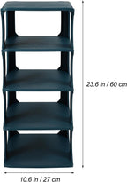 Garneck Multi-layer Plastic Shoe Organizer Rack Sturdy Walkway Storage Shelf for Hallway DIY Combination Compact Space-saving Shoe Holder for Entryway and Closet