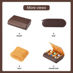 6-Slot Watch Box for Men & Women, Portable Travel Watch Roll Organizer with Soft Interior - Coffee Leather Watch Storage Case, Christmas Gift for Him/Her, Office & Business Travel Accessories