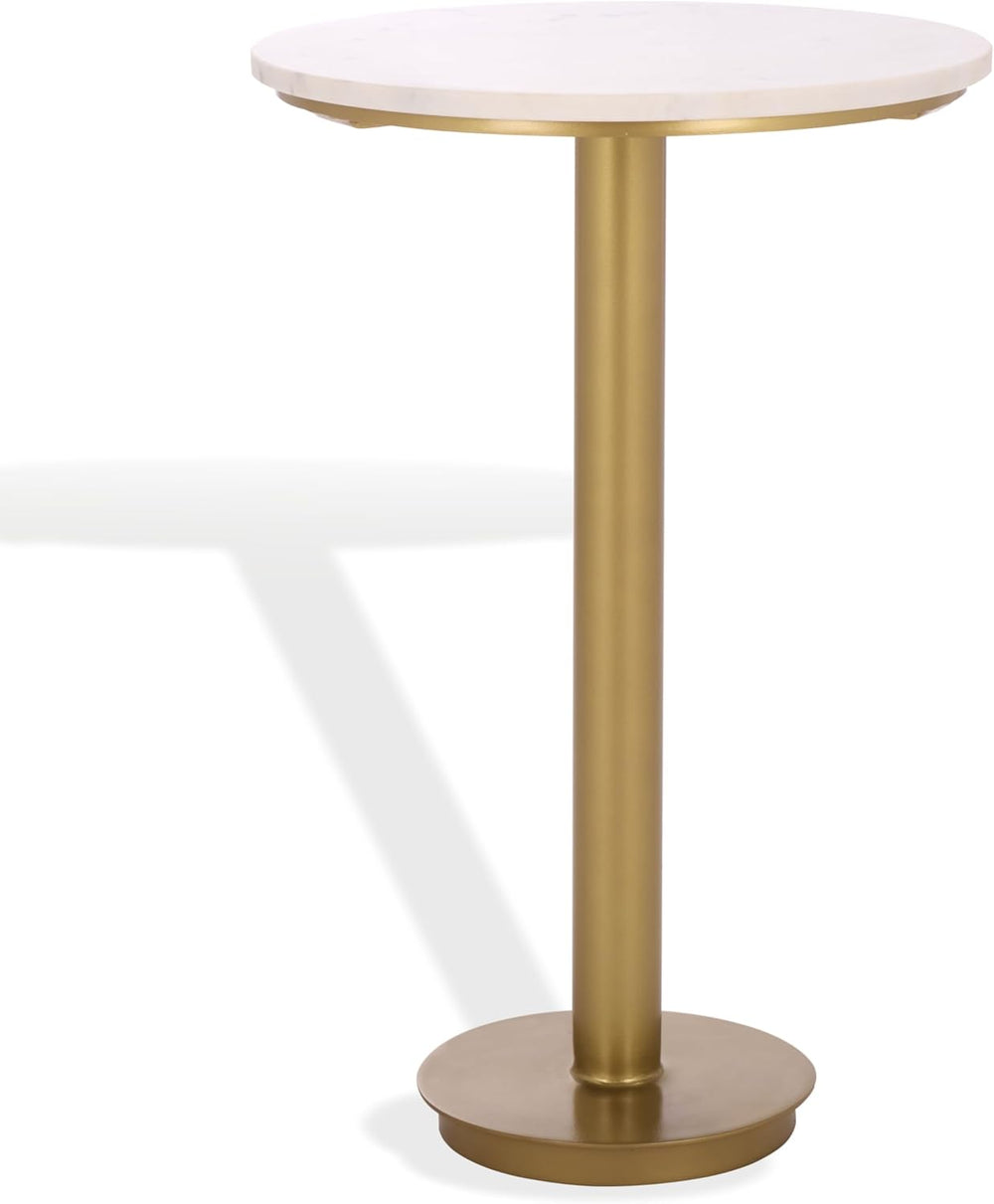 SAFAVIEH Couture Collection - Branxton Brass & Marble Accent Table, Tall ...