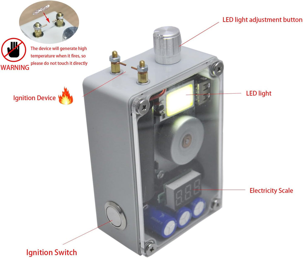 Gikfun Hand Crank Generator, Portable Emergency USB Charger with COB Light an...