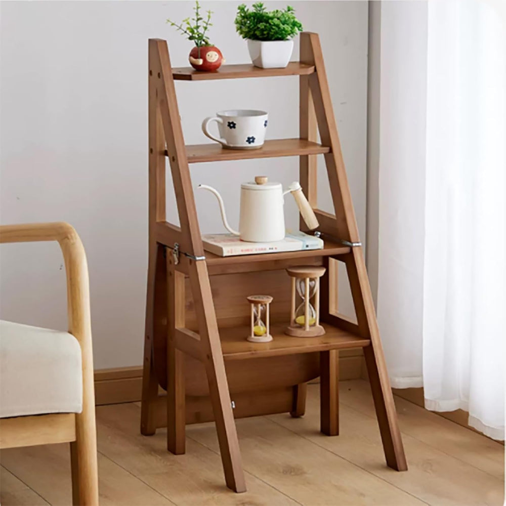 Step Stool Chair For Kitchen step Stool Chair wooden Folding Chair chair Step...
