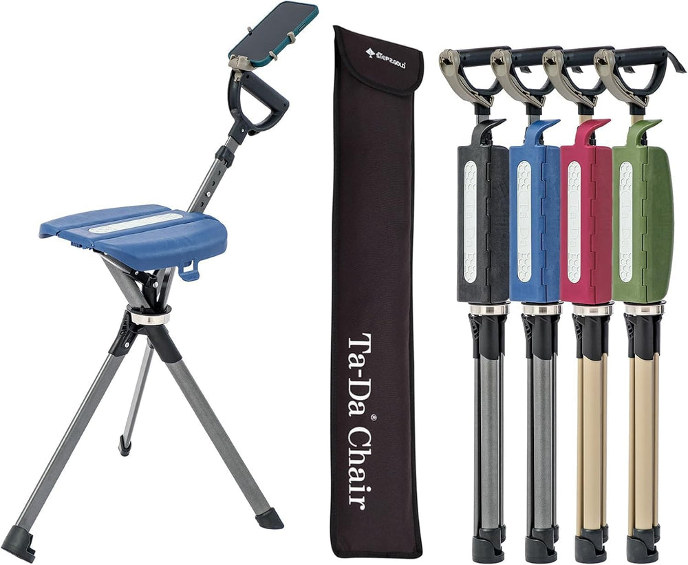 STEP2GOLD Ta-Da Chair Series 2 PRO, Portable Trekking Hiking Pole, Folding Wa...