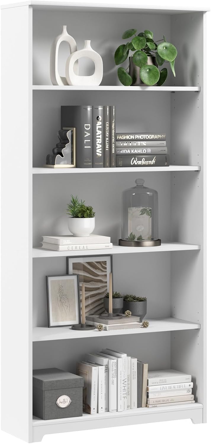 Tall 5-Shelf Bookcase by Bush Home