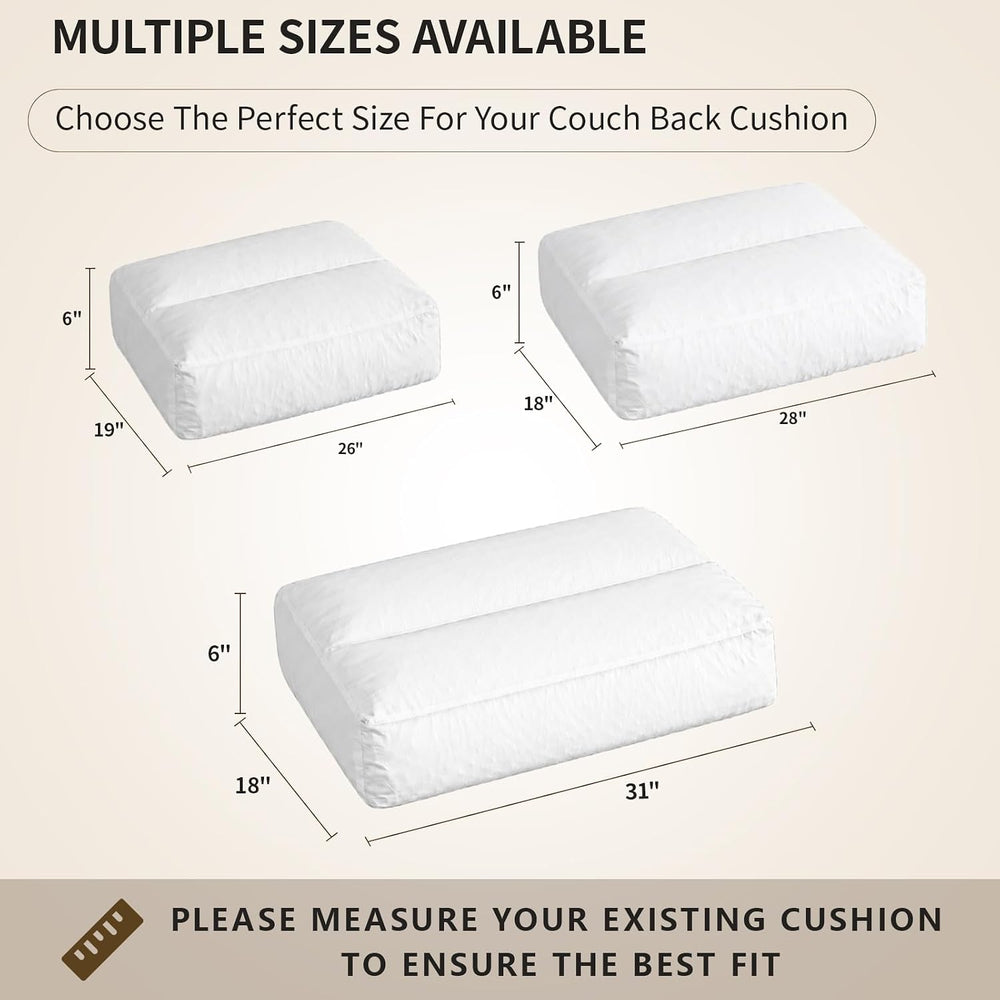 1 Pack Couch Back Cushion Replacement, 26 x 19 x 6 Inch | Odorless Resilient ...