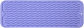 Silicone Dish Drying Mat for Multiple Usage,Easy clean,Eco-friendly,Heat-resistant Silicone Mat for Kitchen Counter,Sink,Bar,Bottle,or Cup Light Purple M 17 inches x 6 inches