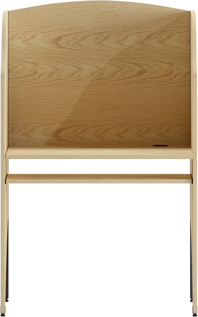 Flash Furniture Kevin Starter Study Carrel in Oak Finish