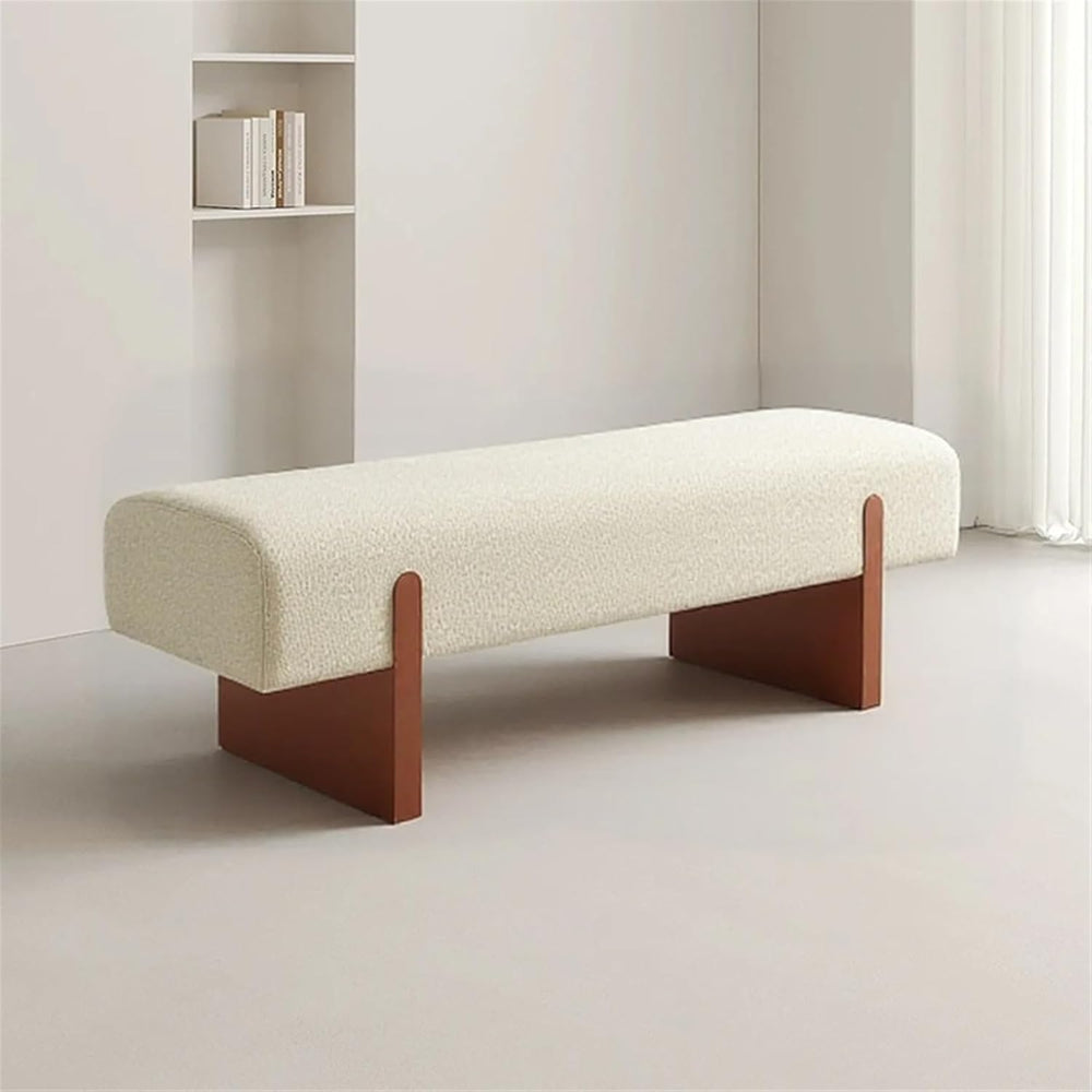 Modern Wooden Bed end Bench Dining Table Upholstered Shoe Changing Dressing R...
