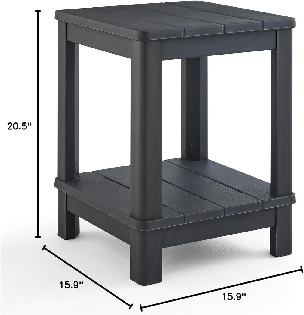 Keter Deluxe Adirondack Side Table - Graphite