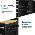 Garvee 60 in Rolling Tool Chest, 10 Drawers Mobile Garage Tool Cabinet | Heavy Duty 1750 LBS Load Workbench with Pegboard & Charging Station for Workshop, Black
