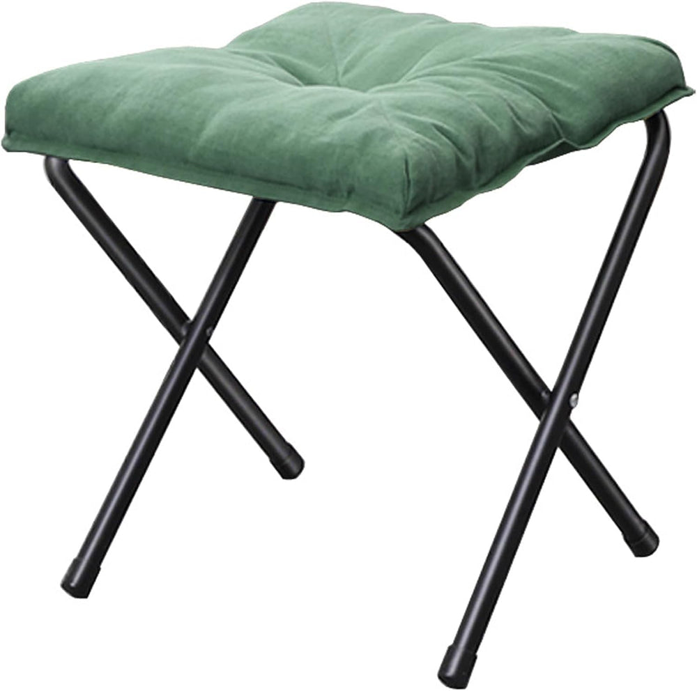 Foldable Ottoman Foot Rest, Foot Stool with Soft Cushion, Compact Lazy Sofa S...