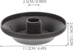 Garneck 2 Pcs Patio Umbrella Top Screw Caps, Replacement Parts | gray plastic, 4.4 x 4.4 x 1.02 in, screw-on fitting for Roman umbrella cantilever umbrella tops for terrace garden outdoor