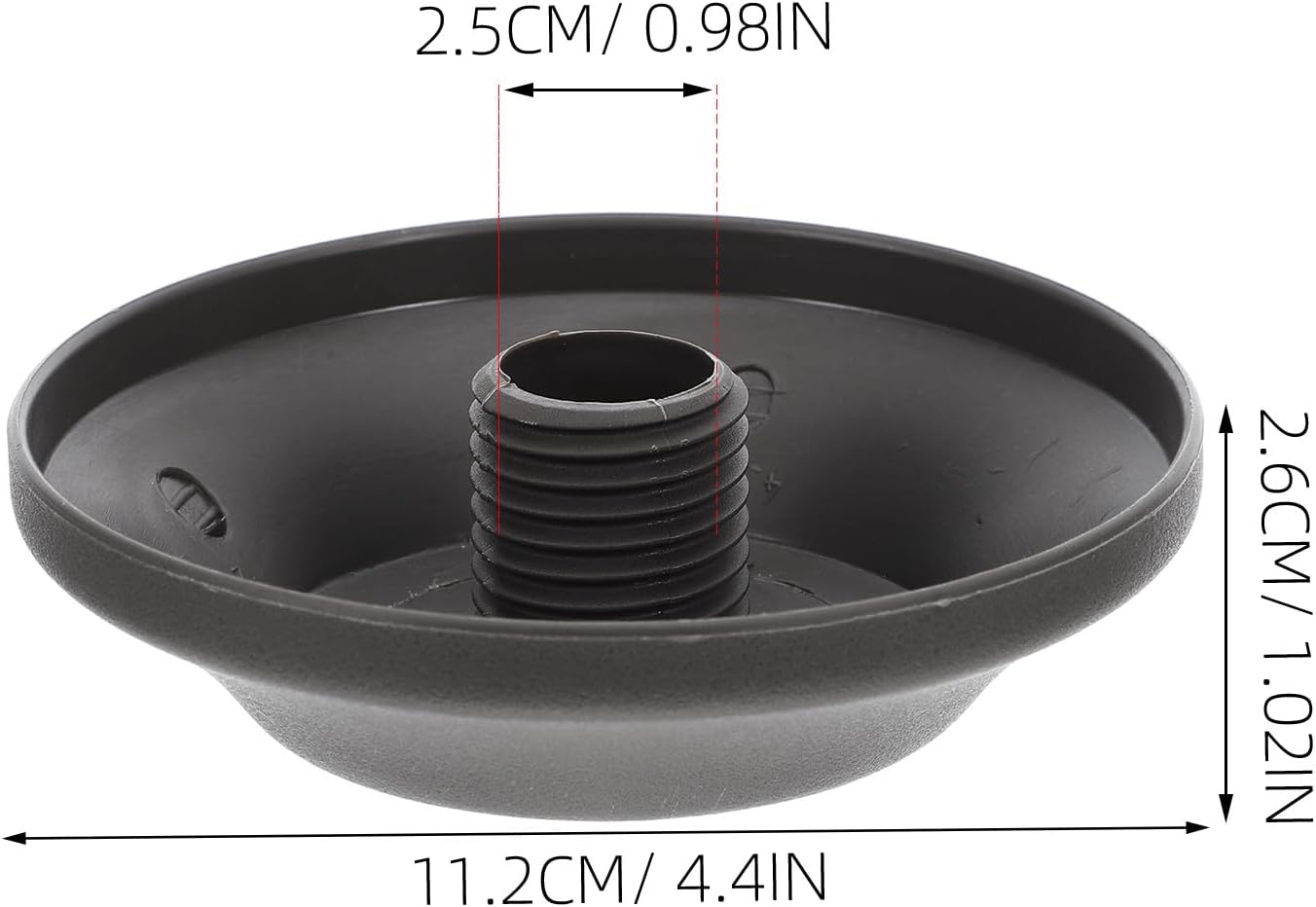 Garneck 2 Pcs Patio Umbrella Top Screw Caps, Replacement Parts | gray plastic, 4.4 x 4.4 x 1.02 in, screw-on fitting for Roman umbrella cantilever umbrella tops for terrace garden outdoor