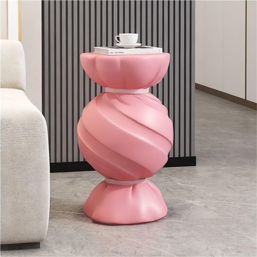 Candy Shape Side Table, Creative End Tables for Home, Simple Style Bedside Ta...