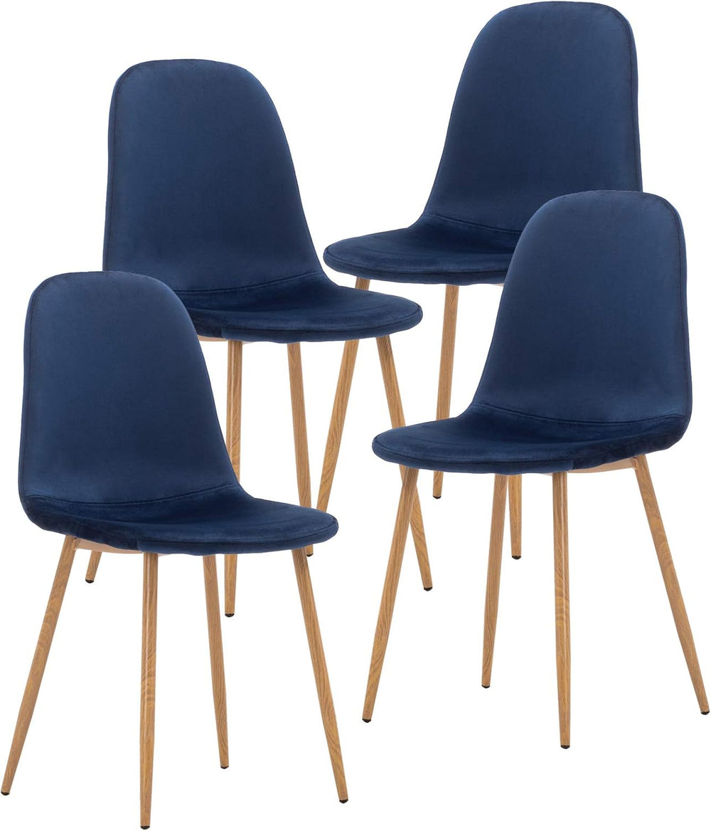 Artist hand Mid‑Century Modern Dining Chairs, Set of 4