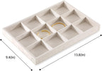 Jewelry Organizer Tray, Velvet Bracelet Display, Premium Jewelry Tray, Luxury Bangle Organizer,White Watch Tray
