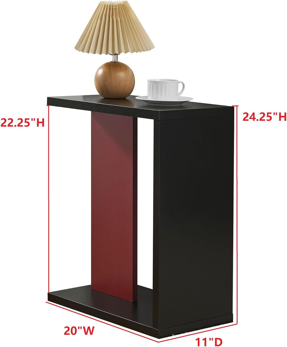 Kings Brand Furniture Hayward Side Table for Couch, Snack and Laptop Modern A...