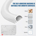 Silicone Wall Wire Hider, Side Open Wire Covers for Cords on Wall, 3.3FT Self-Adhesive Flexible Cord Hider for Mounted TV, Home Office, Cavity 0.63" W x 0.31" H