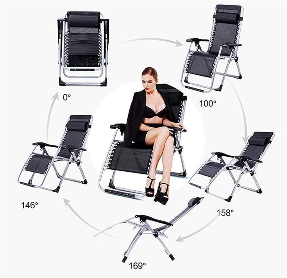 Sun Loungers Gravity Chair,Patio Reclining Lounge Adjustable for Indoor Outdoor with Cushion Recliner Patio(1004)