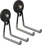 ULIBERMAGNET Magnetic Garage Hook, Cordless Drill Hooks Heavy Duty,Power Tool Organizer,Large Manget with Hooks for Workshop Organization,2 Pack Hook for Drill,Garden Tool(Gray)