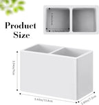 Luxspire Toothbrush Holder, Fast Drying Tooth Brush Holder for Bathroom, Diatomite Electric Tooth Brush and Toothpaste Organizer for Bathroom Kitchen Vanity Countertop, Light Gray