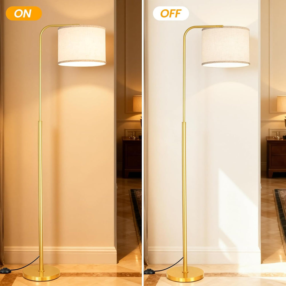 Arc Floor Lamp with Remote and Dimmable Gold Floor lamps for Living Room