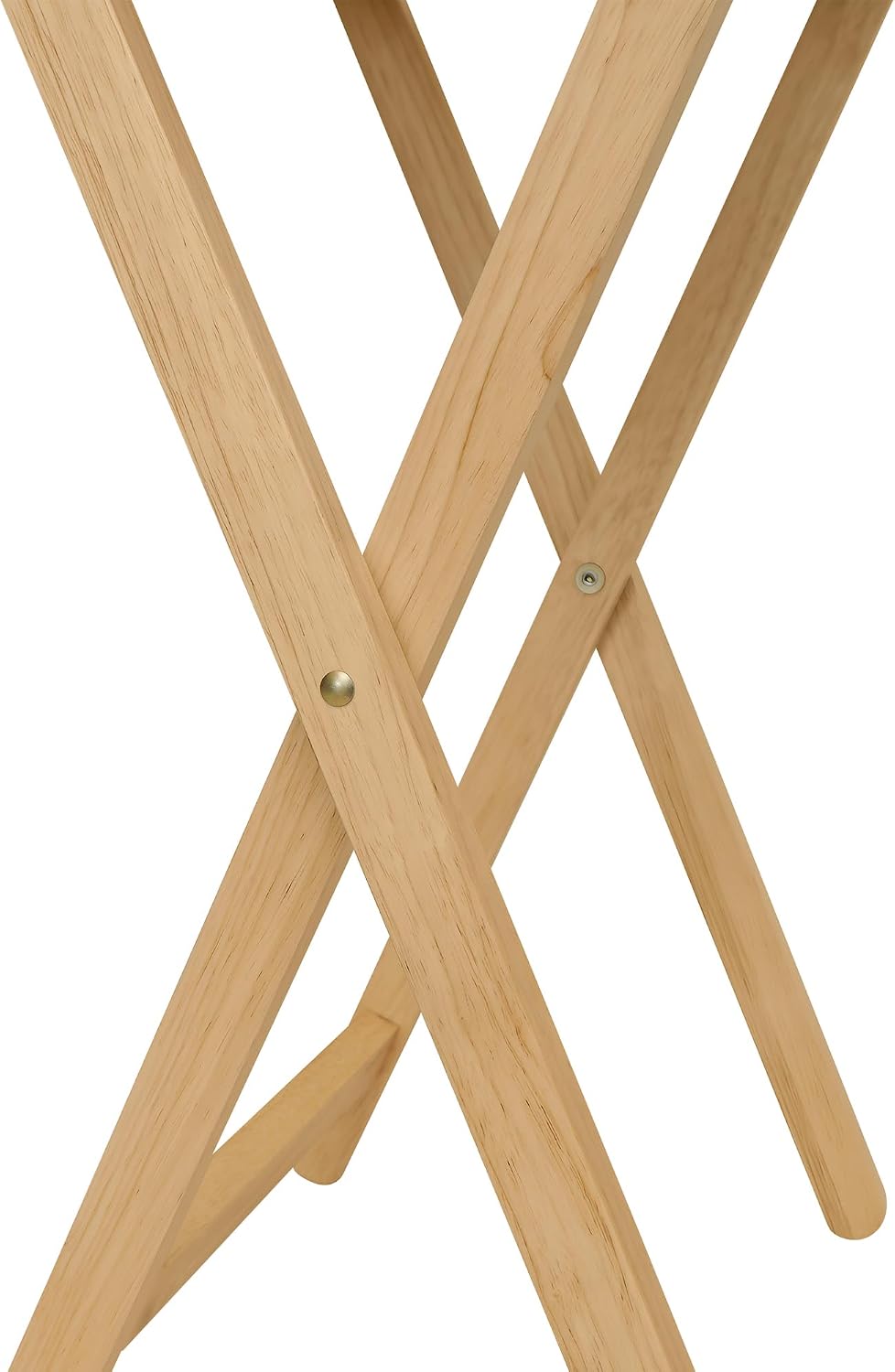 Oversized Hardwood Folding TV Tray Table, 25.5 Inches | Natural, For Dinner, ...