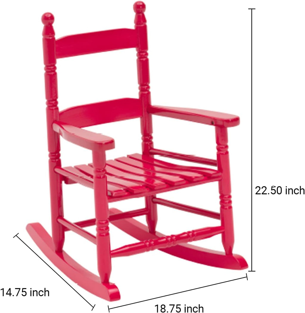 Classic Child's Porch Rocker - Red