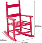 Classic Child's Porch Rocker - Red