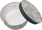 Sarah's Hat Boxes Classic Travel Hat Box – 11" x 5.5" (Dia. x Ht.) Handmade in USA – Odorless Non-Toxic Adhesive, Cording Handle – Premium Storage for Hats & Accessories