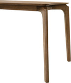 Armen Living Kalia 5 Piece Wood Dining Set in Walnut Finish with Charcoal Fabric