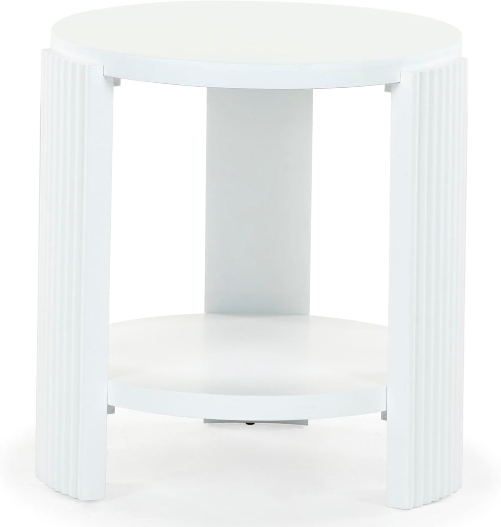 SAFAVIEH Couture Collection Liabella White Round Accent Table