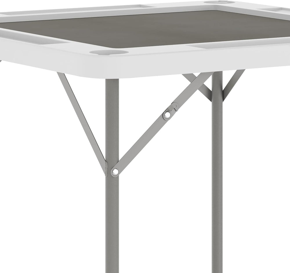 Flash Furniture 34.5" White Folding Card Game Table