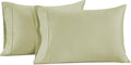 Pillow Case Covers King, Set of 2, 100% Egyptian Cotton Sateen, Soft Cool & Smooth 1000 Thread Count Pillow Cases - Seafoam