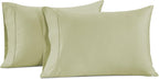 Pillow Case Covers King, Set of 2, 100% Egyptian Cotton Sateen, Soft Cool & Smooth 1000 Thread Count Pillow Cases - Seafoam
